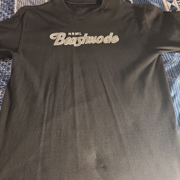 NRML x Beast Mode Marshawn Lynch T-shirt Large L Black - Picture 5 of 5